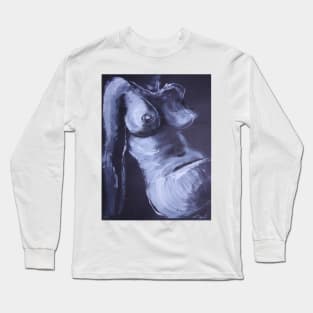 Black And  White Torso 2 - Female Nude Long Sleeve T-Shirt